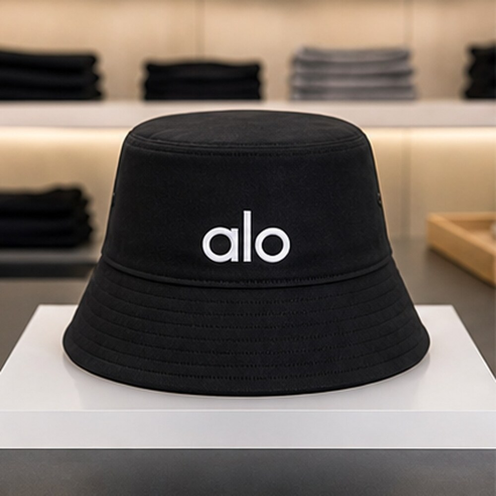 ALO Yoga Black Pilates Bucket Hat OS